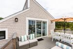Upper level deck with access to living room